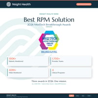 Nsight Health wins Best RPM Solution at the 2026 MedTech Breakthrough Awards. 130,000+ patients monitored across 1,700+ provider teams.
