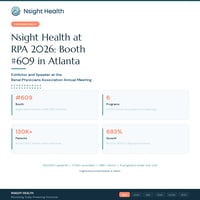 Nsight Health at RPA 2026 Renal Physicians Association Annual Meeting Booth 609 Atlanta