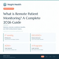 remote patient monitoring, chronic care management
