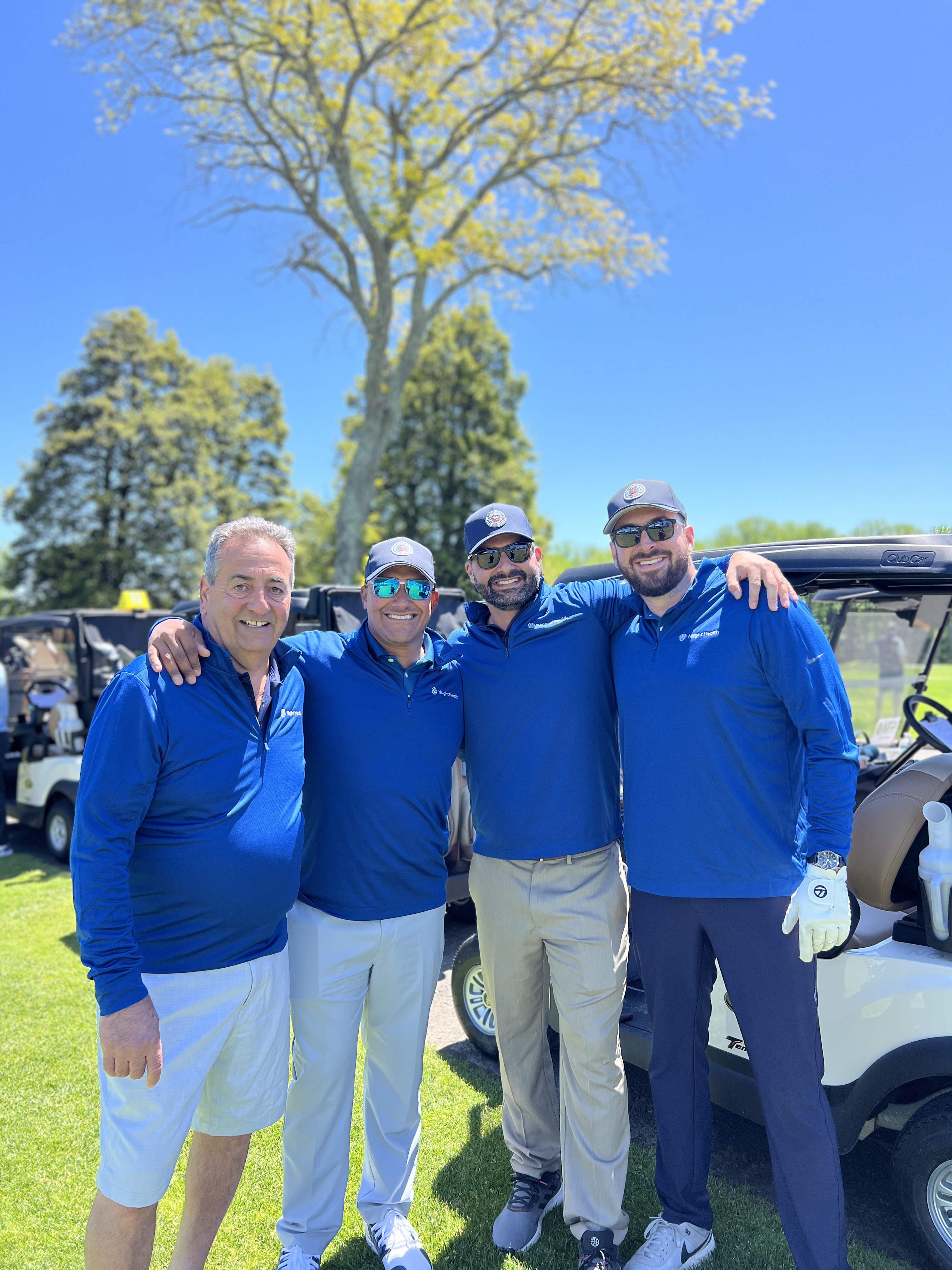 The Nsight Health foursome at Hollywood Golf Club for the 2026 NKF Golf Classic